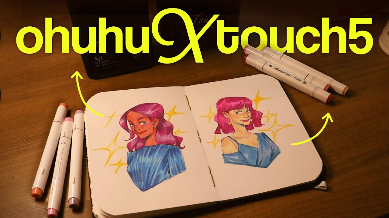 Ohuhu ou TouchFIVE? ✦ Testando marcadores