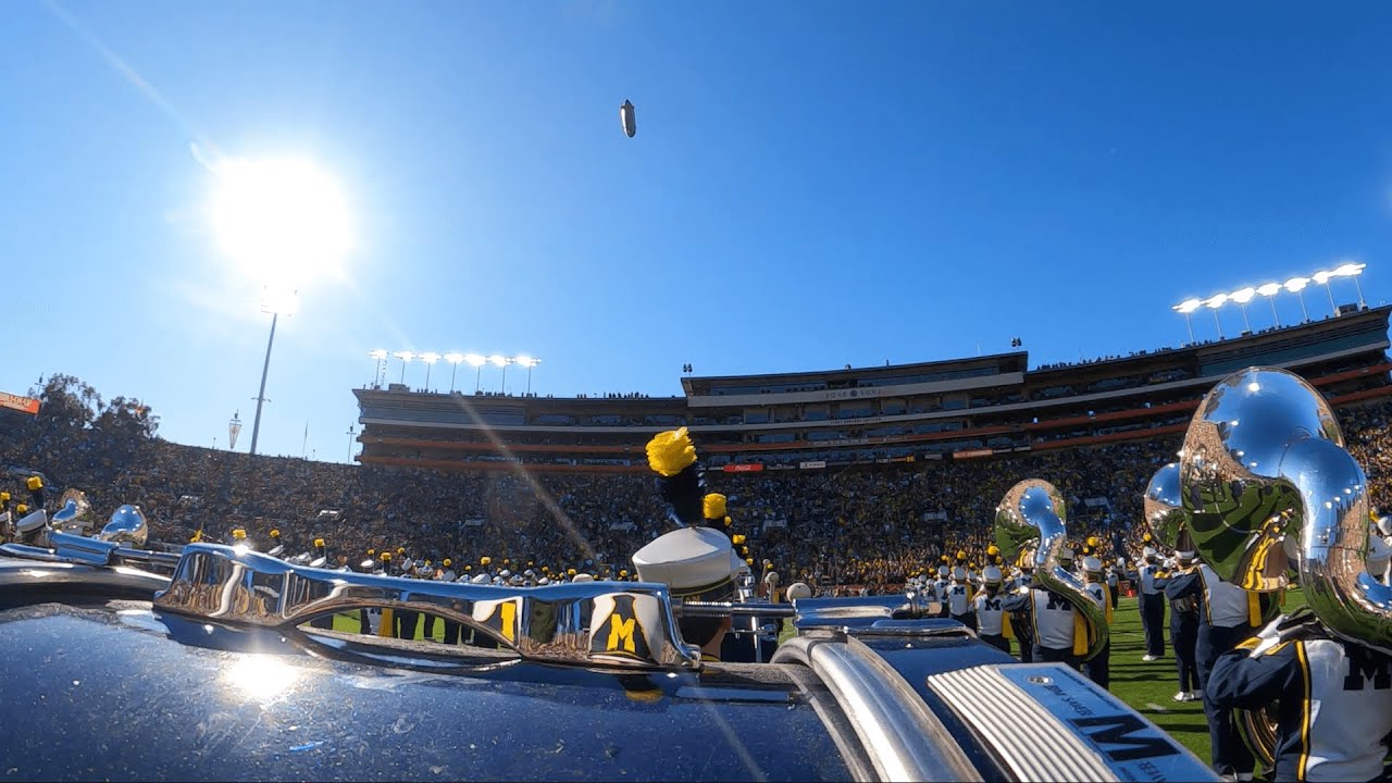 2024 ROSE BOWL PREGAME 🌹〽️ | Bass Drum POV (with B-2 Spirit Flyover!)