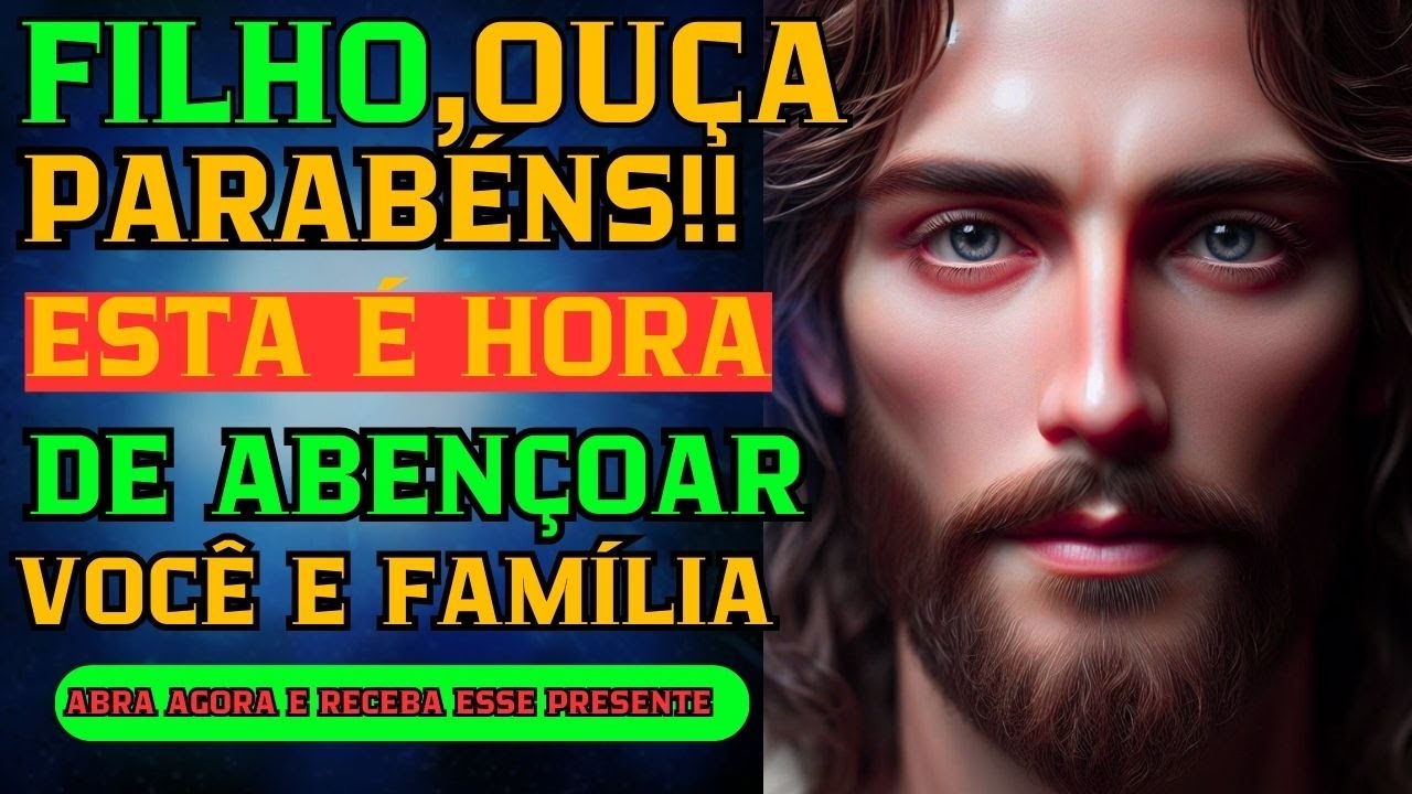 PARABÉNS!!💌DEUS DIZ:  esta é a hora de te abençoar, ABRA AGORA para RECEBER!! ✝️#mensagensdedeus