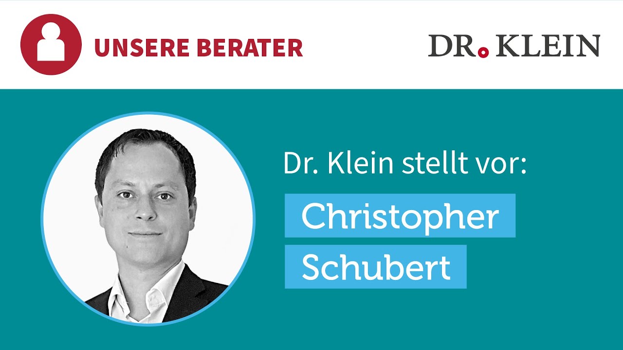 Christopher Schubert - Spezialist f&uuml;r Baufinanzierung bei Dr. Klein in Bayreuth