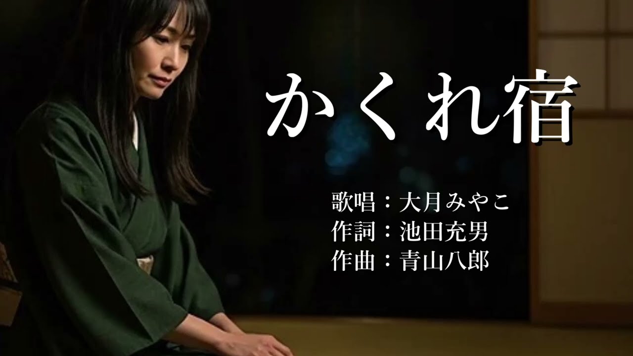 かくれ宿　大月みやこさんの歌唱です