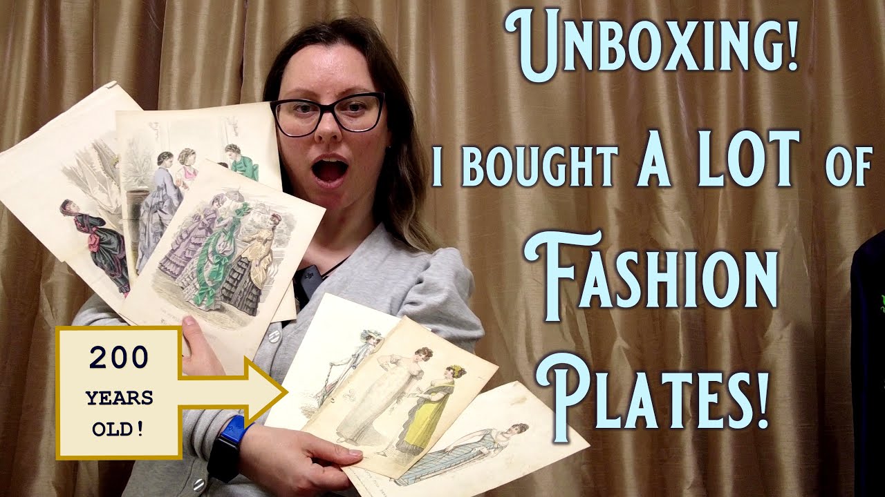 Historical Shopping! I Bought Antique Fashion Plates for my Victorian Costume Collection!