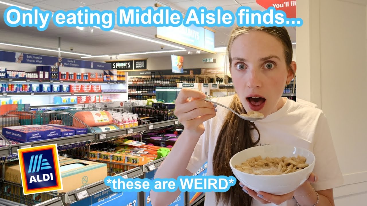 24 Hours Eating Aldi’s Middle Aisle Food ONLY *bad idea lol*