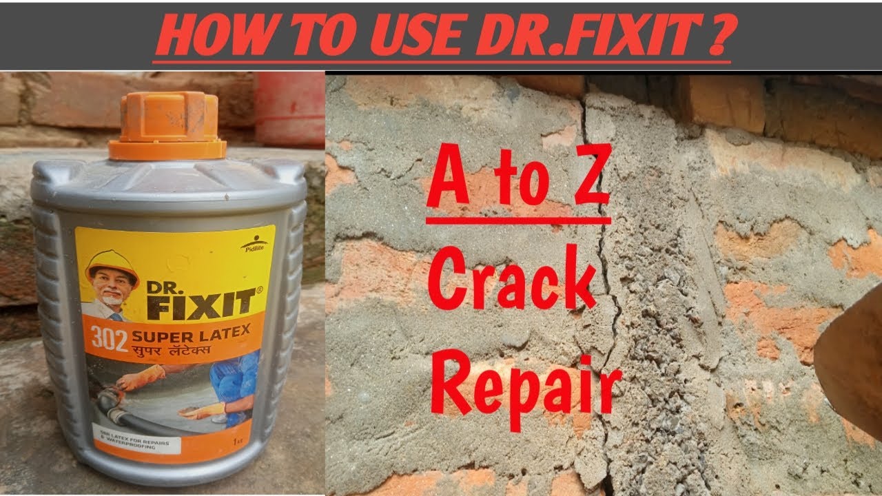 Dr.fixit 302 super latex ka istemaal kaise kare ? /Crack repair |