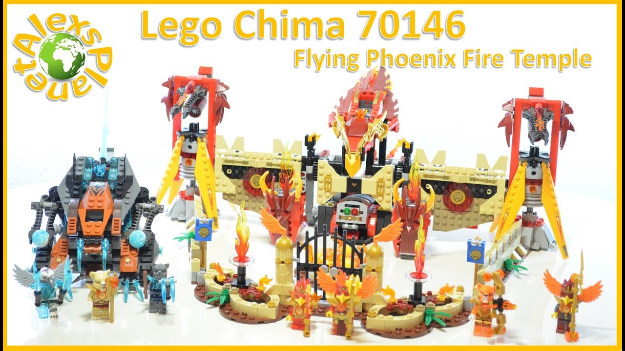 Lego Chima 70146 Flying Phoenix Fire Temple Build Review