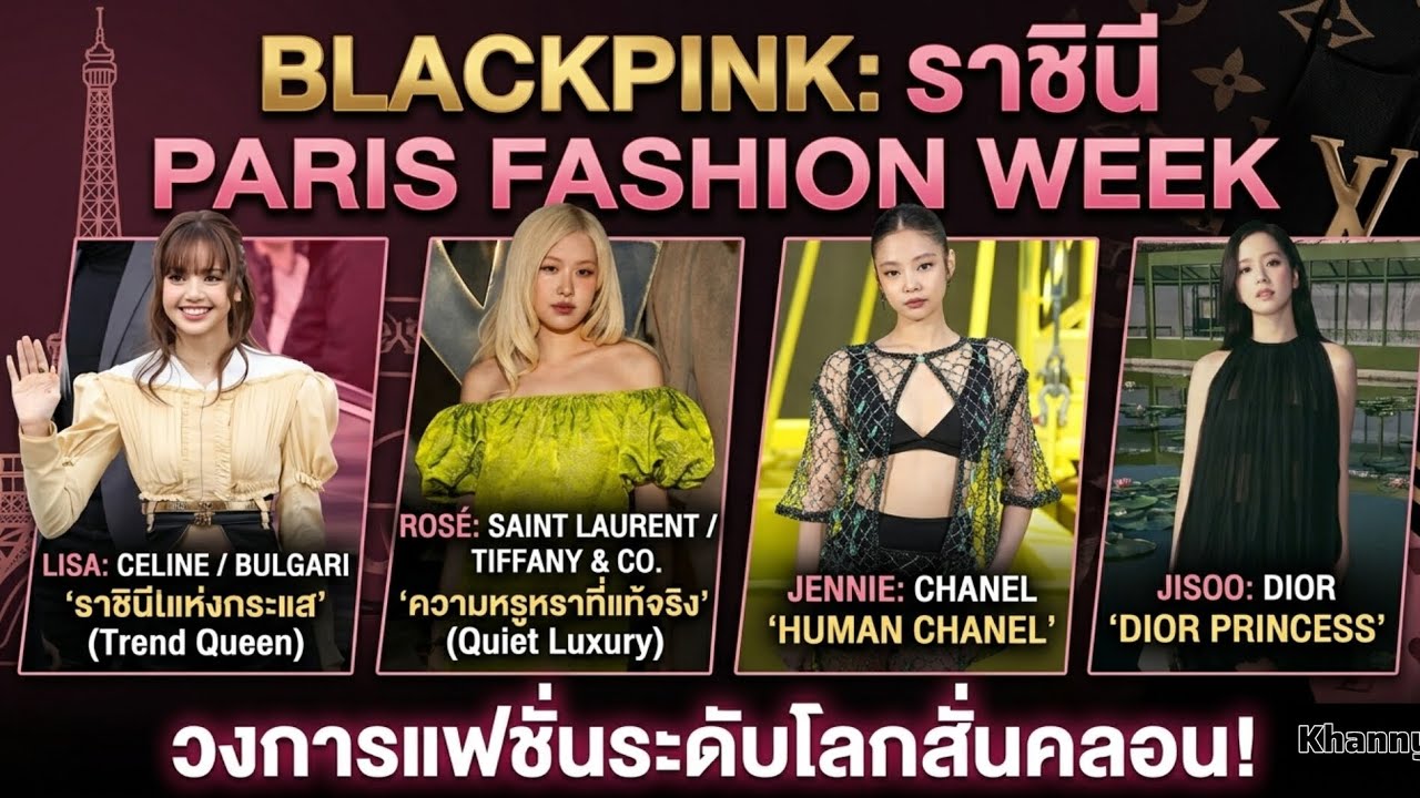 Blackpink กับงาน paris fashion week 2026 ใครปังใครเริ่ดที่สุดกับแต่ละแบรนด์ระดับโลก