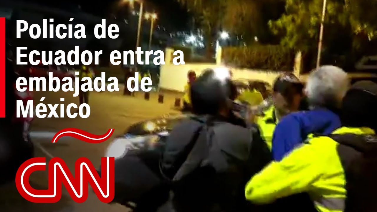 Así fue la entrada de la Policía de Ecuador a la embajada de México para detener a Jorge Glas