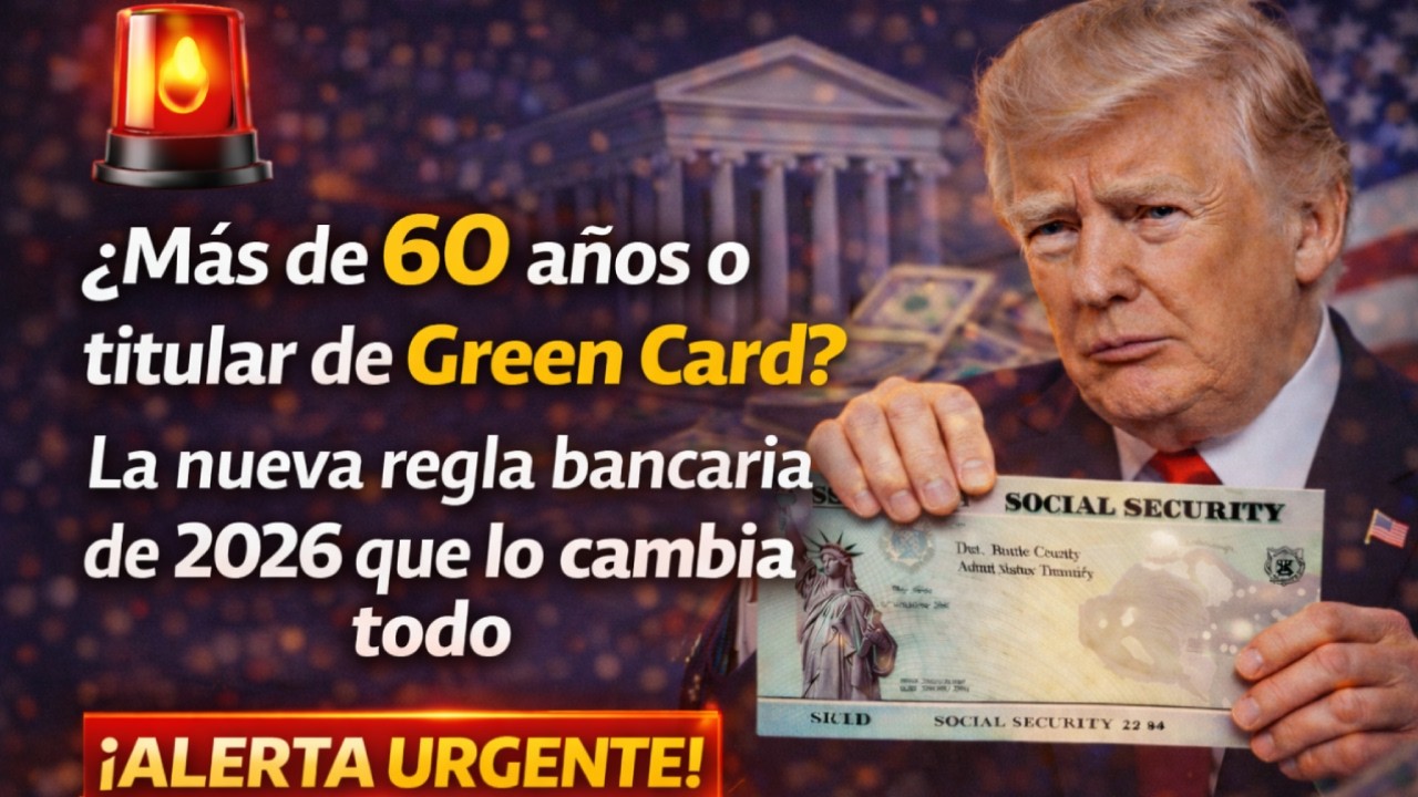 ¿Más de 60 años o titular de Green Card? La nueva regla bancaria de 2026 que lo cambia todo