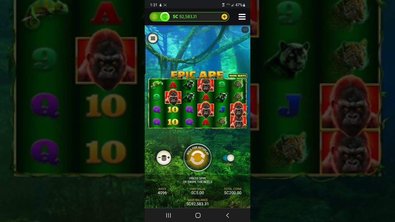 EPIC win on Epic Ape ** $200 a spin slot casino ** Chumba