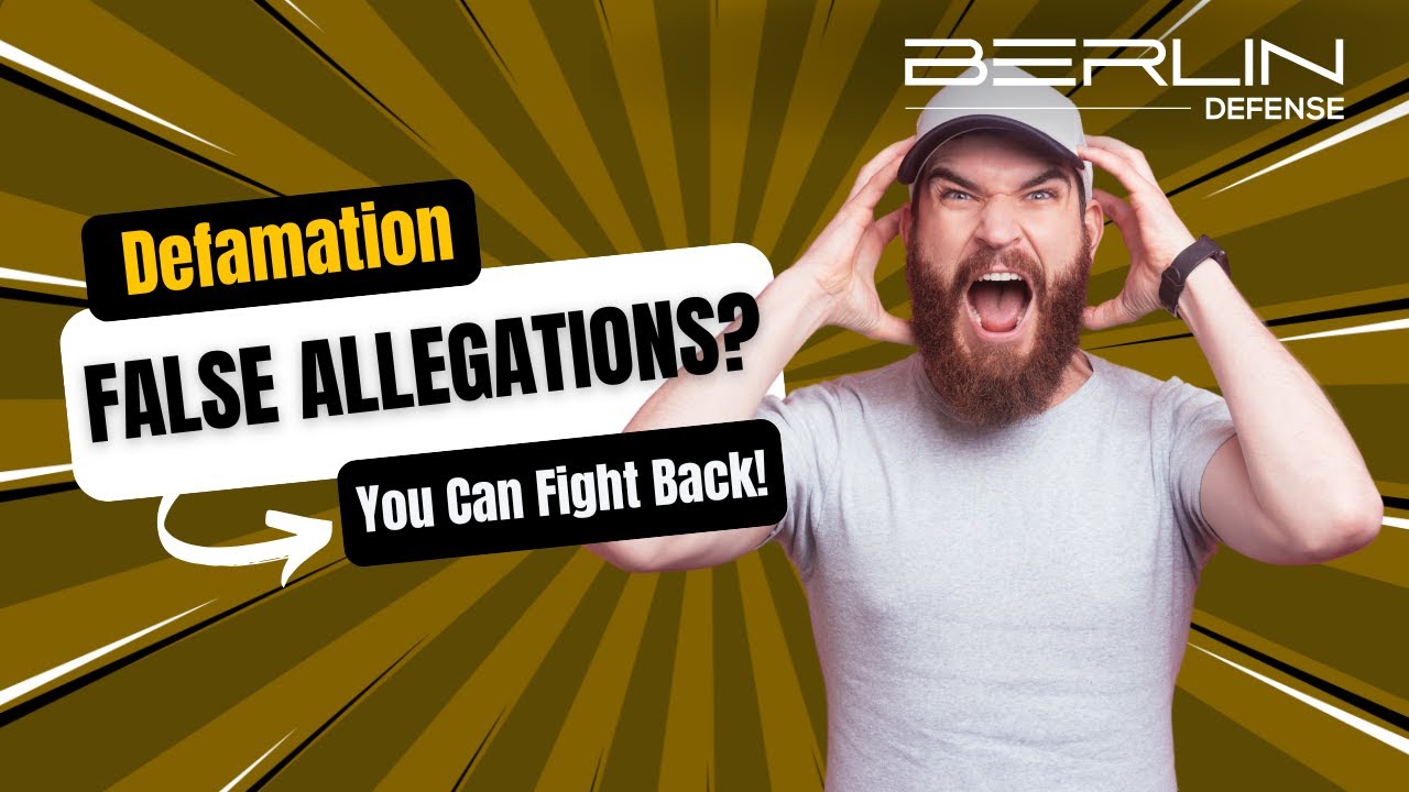 Falsely Accused of a Crime? Can You SUE for Defamation?
