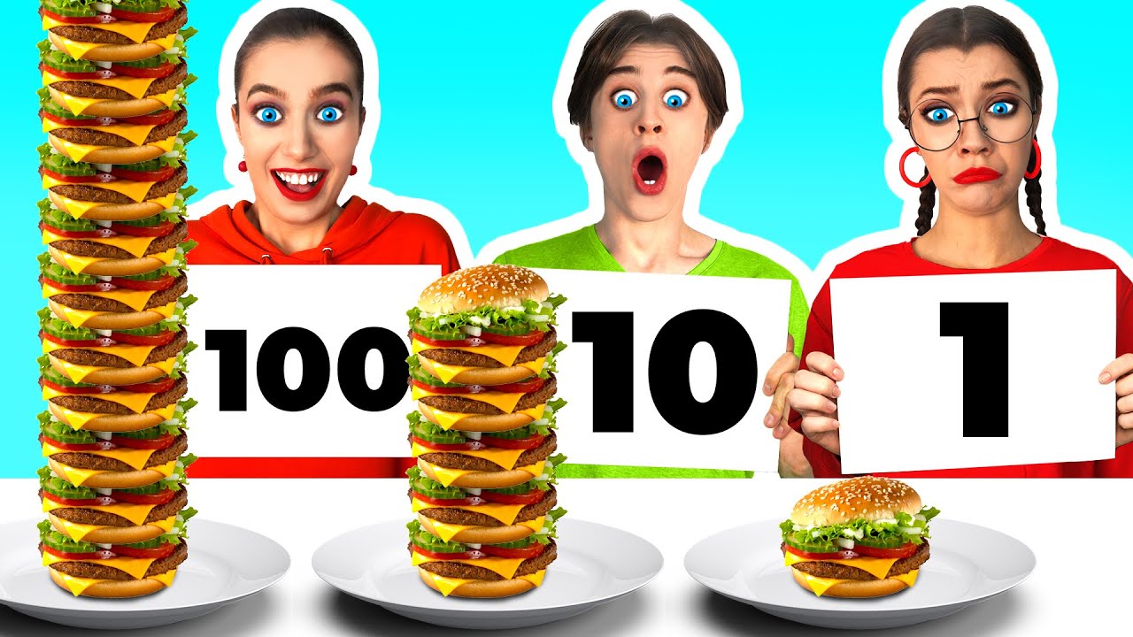 تحدي 100 طبقة من الطعام CRAFTooNS Challenge