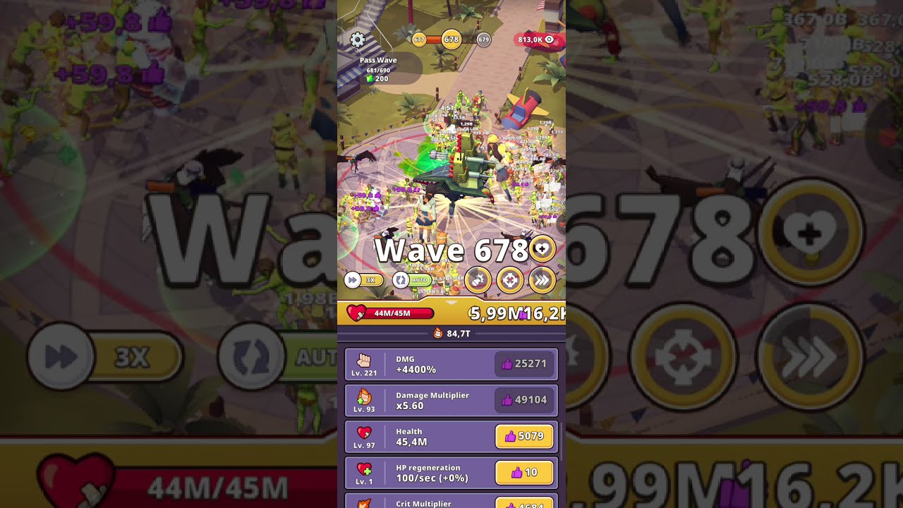 Lazy Apocalypse TD - wave 700