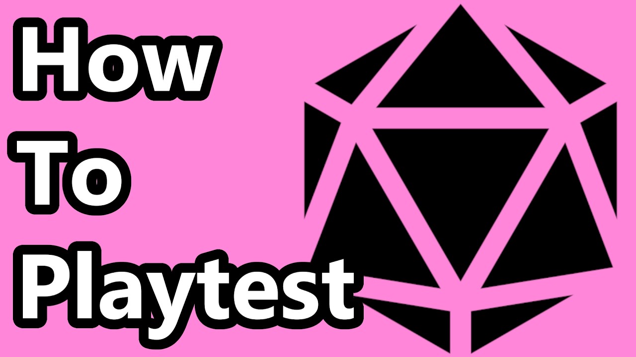 Playtest Rules for RPG Designers