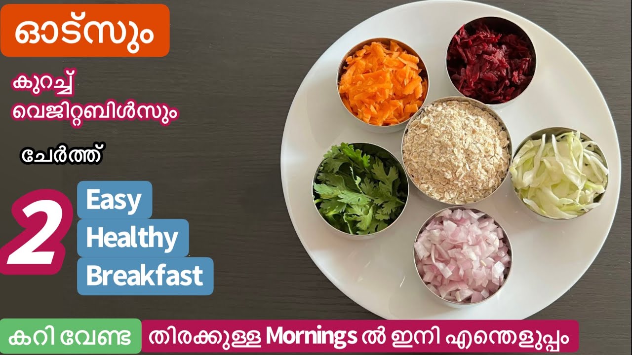 Easy Breakfast//10 minutes Breakfast Recipes രാവിലെ ഇനി എന്തെളുപ്പം//Healthy Oats Recipes//Oats