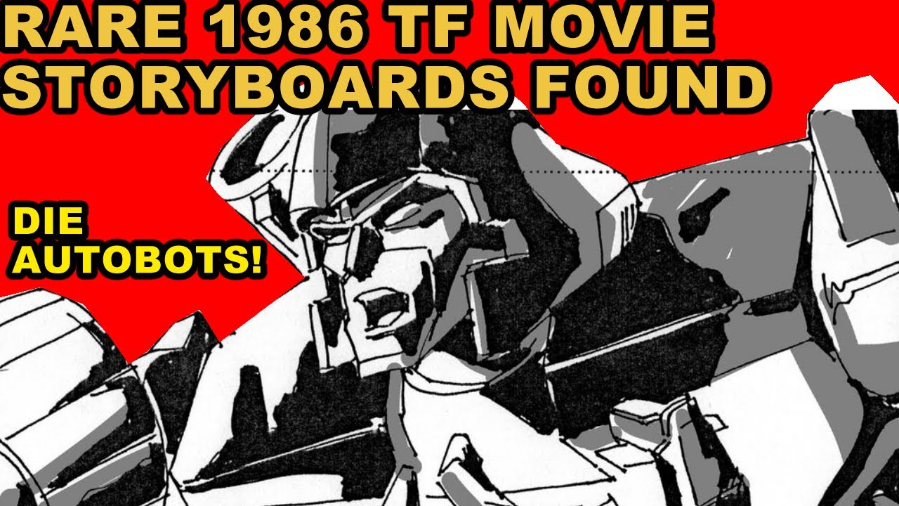 Transformers Movie 1986 Rare Storyboards of Decepticon Attack on Autobot Shuttle