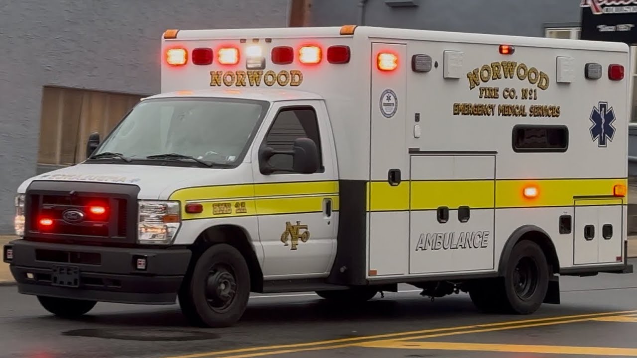 Norwood Fire Company Ambulance 2A Responding 3-17-25