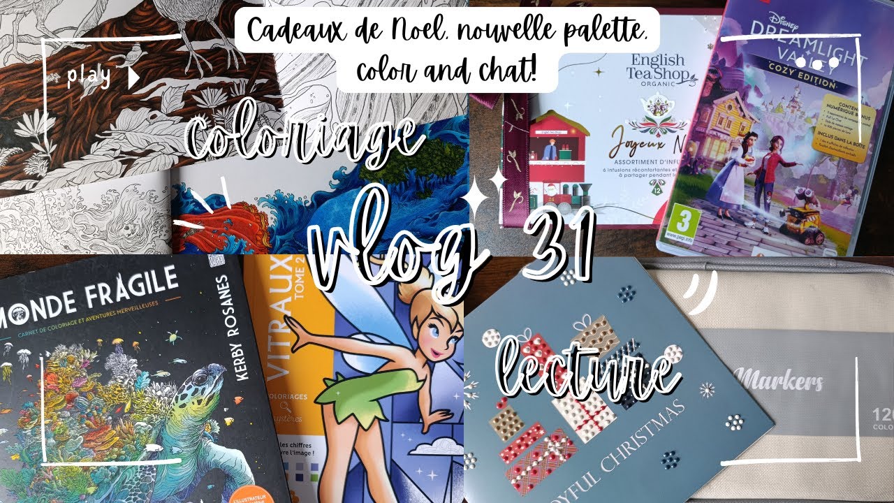 Vlog 31: Cadeaux de Noël, palette du mois, color and chat