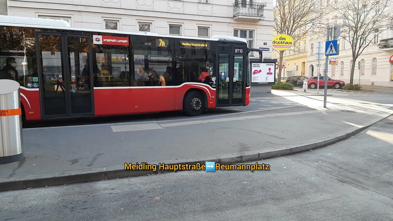 Wiener Linien Linie 7A 🚍 #016 Meidling Hauptstraße➡️Reumannplatz