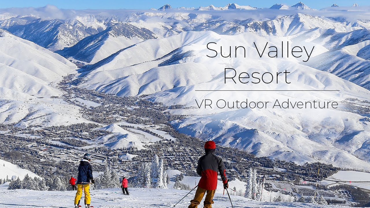 Sun Valley Resort, Idaho -  Ridge & Canyon Runs | VR Ski Experience with Relaxing Beat