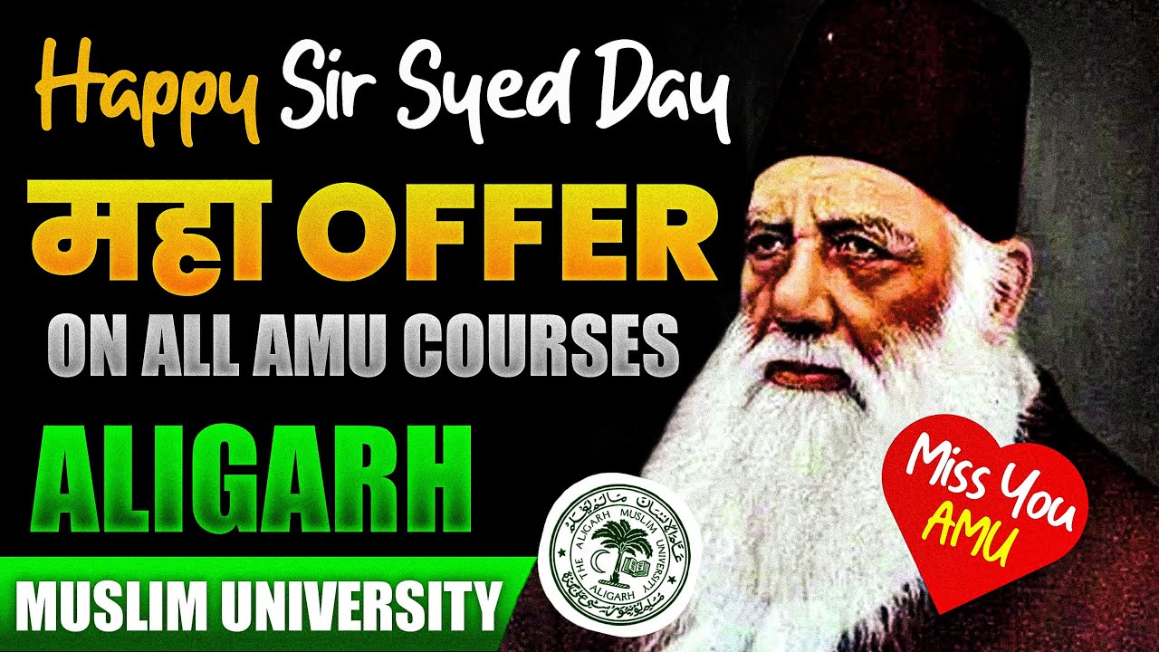 Happy Sir Syed Day | Maha Offer on Sir Syed Day |Best Coaching Institute in Aligarh for AMU Entrance