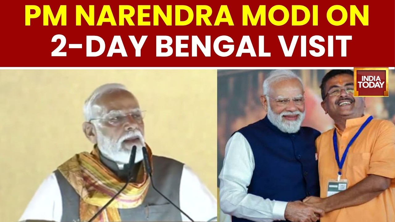 PM Modi On 2-Day West Bengal Tour | PM Modi's First Speech After BJP's Bengal Win | CM Suvendu | BJP