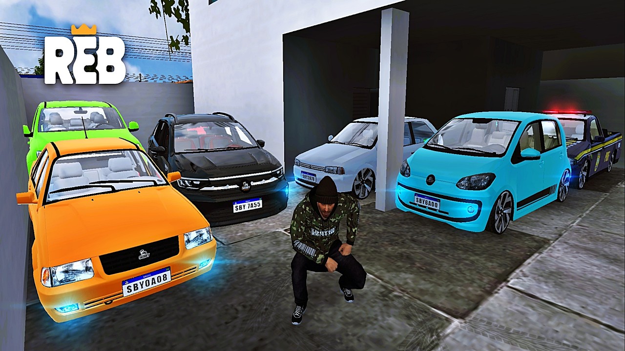 REBAIXADOS ELITE BRASIL | LOTEI MINHA GARAGEM COM 6 CARROS EQUIPADOS DA VW