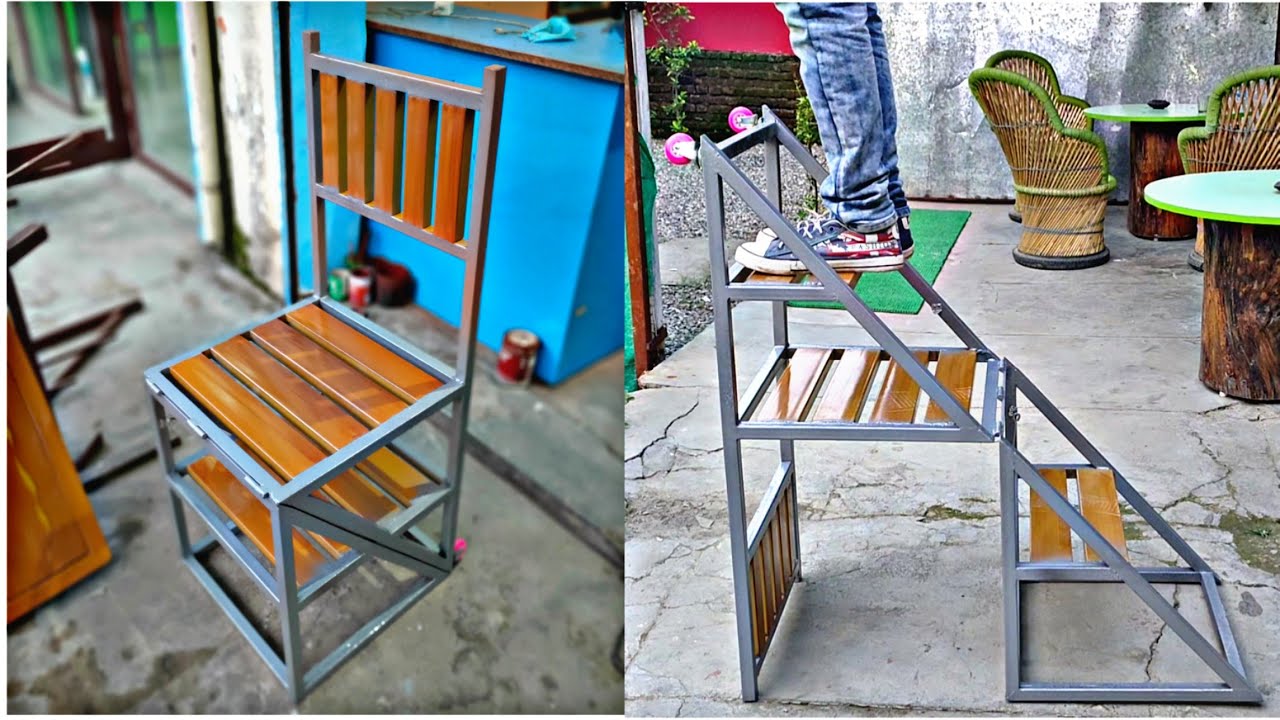 Metal chair making | diy metal chair ladder | make a chair from India 2020 