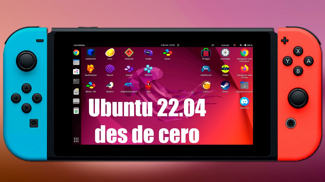 he instalado Ubuntu 22.04 en switch ¿y ahora que? guía de instalación des de cero.