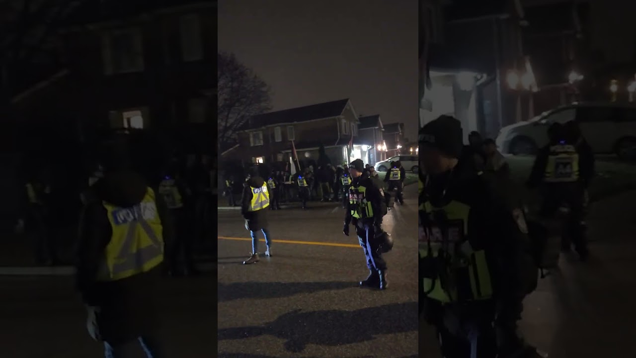 Fakestinian Terrorists harras jews outside of their House of worship part 1