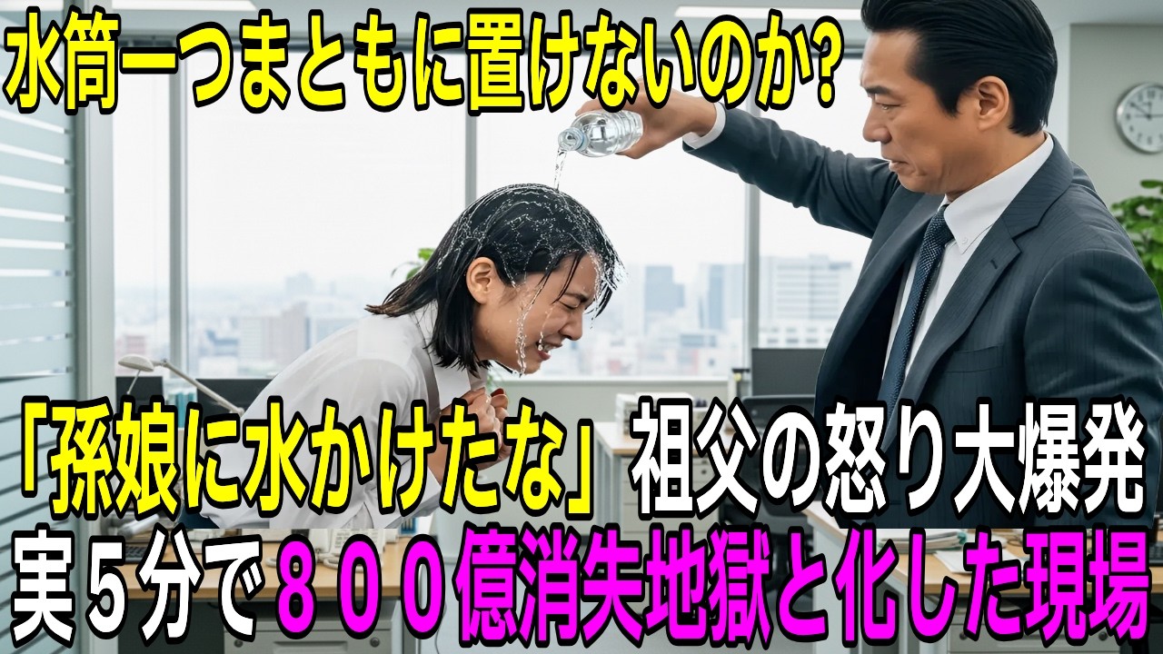 「孫娘に水をかけるのか！？」5分で800億が消え地獄と化した現場の状況【スカッと】