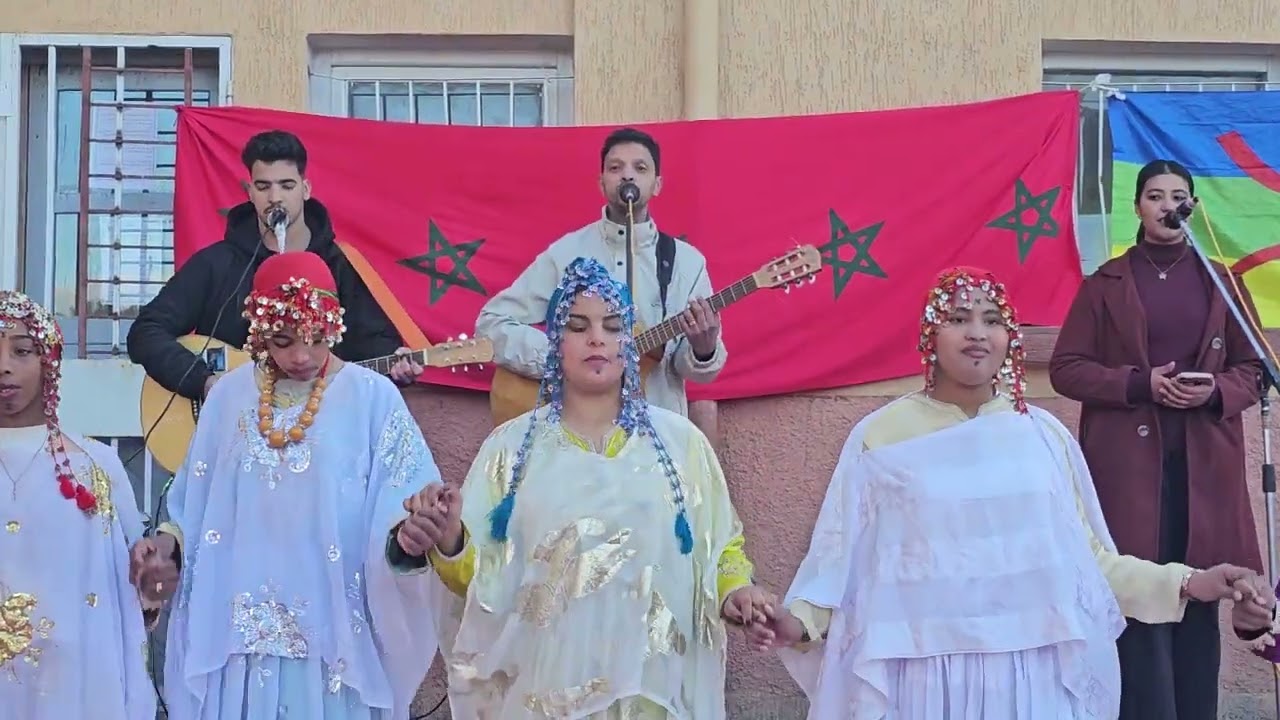 MUHA IMENZA إمنزا موحى الاحتفال بالسنة الأمازيغية 2976 2976 الذي نظمته ثانوية محمد الخامس كولميمة 