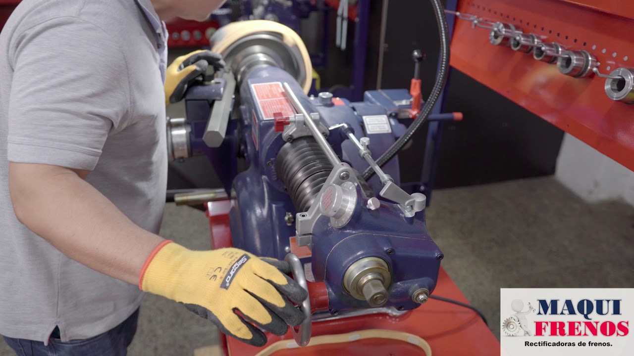 RECTIFICADO DE TAMBOR DE FRENOS CON MAQUINA AMMCO / MAQUIFRENOS