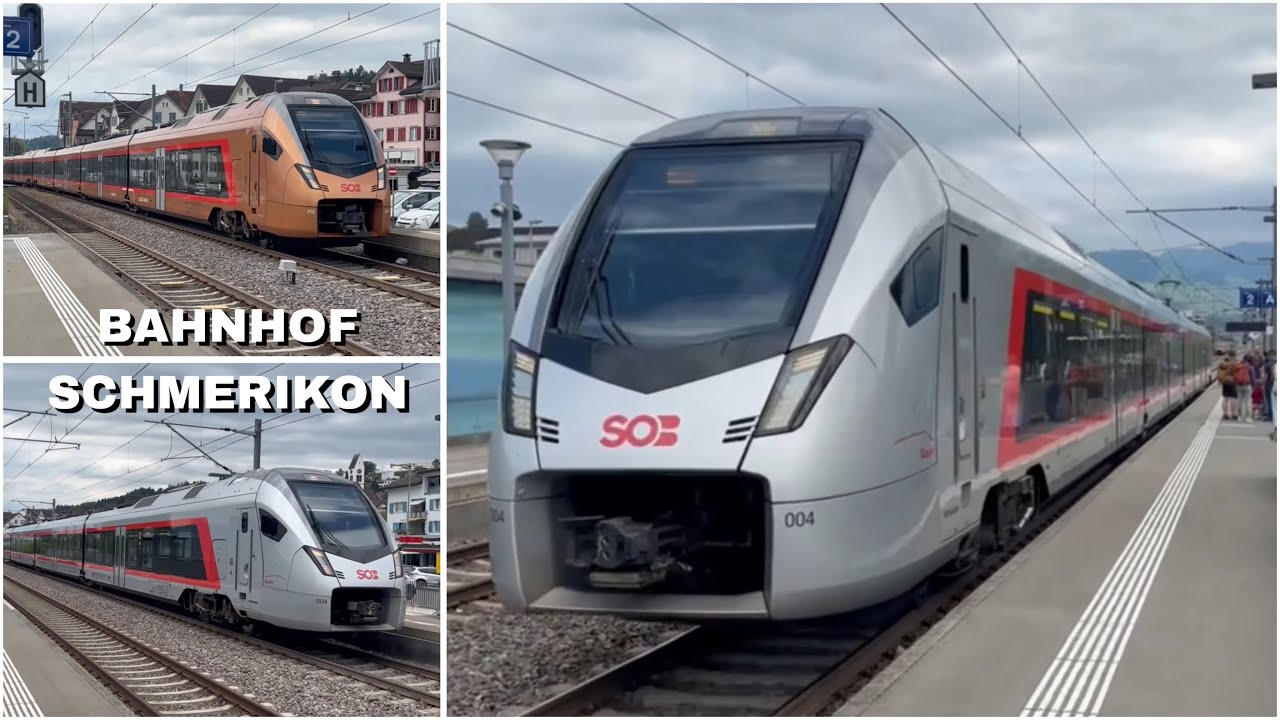 Züge beim Bahnhof Schmerikon | Trains at Schmerikon station (2025)