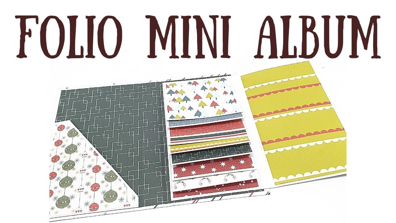 Christmas Folio Mini Album Tutorial - part 1