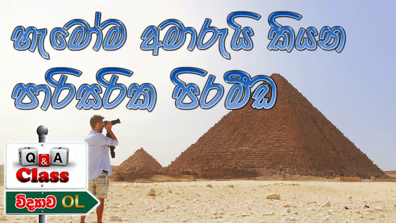 Grade 11 Science | ජෛවගෝලය - 15 පාඩම  (විභාගෙට අහන ප්&zwj;රශ්න)