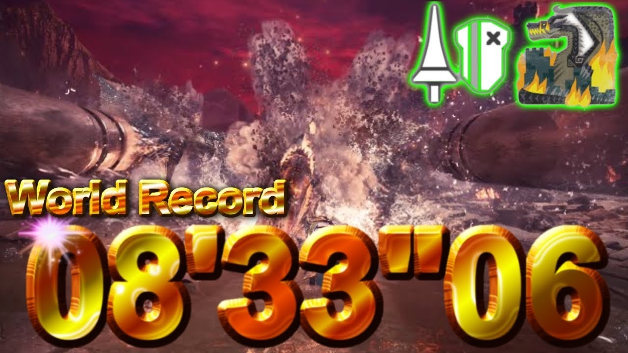 【MHWI】ミラボレアス ランス 火事場 ソロ 伝説の黒龍 08'33