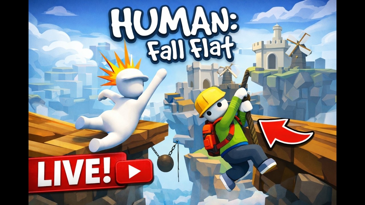🔴Human fall flat  @keekogaming9293  #humanfallflat #gaminglive #pcgaming #funnygames #livestream