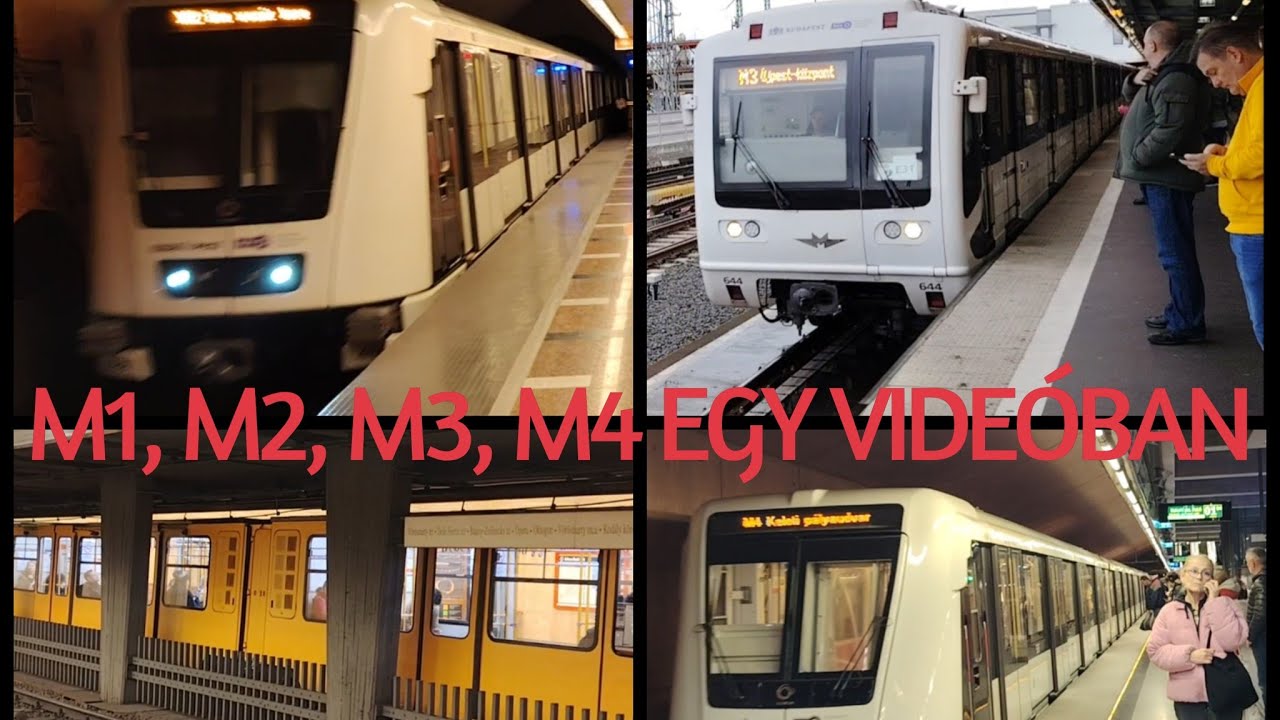 BUDAPEST METRÓHÁLÓZATA - 3,5 ÓRA ALATT MINDEN VONAL 1 VIDEÓBAN