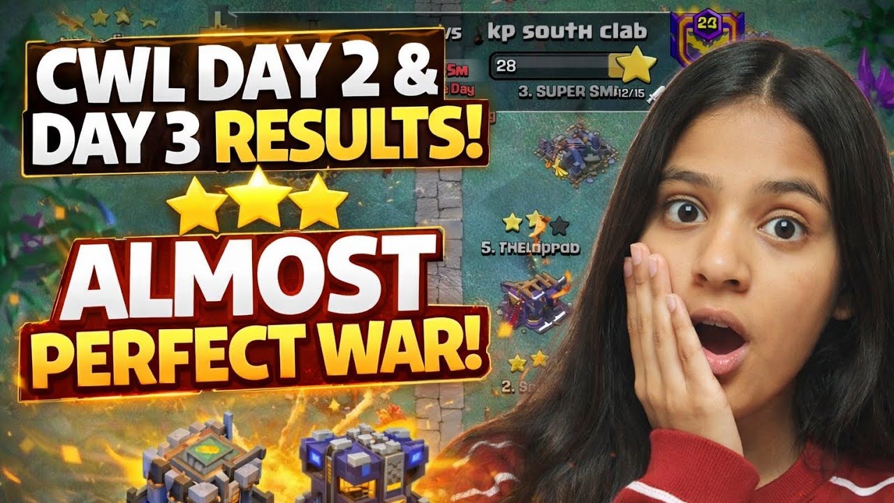 Clan War League Day 2 & 3 Results ⭐ Intense War | Clash of Clans