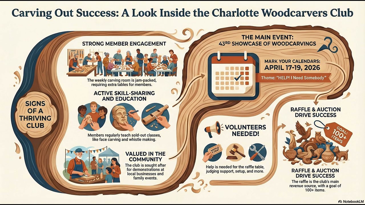 Carving Through the Storm: Inside the Charlotte Woodcarvers' Success Story