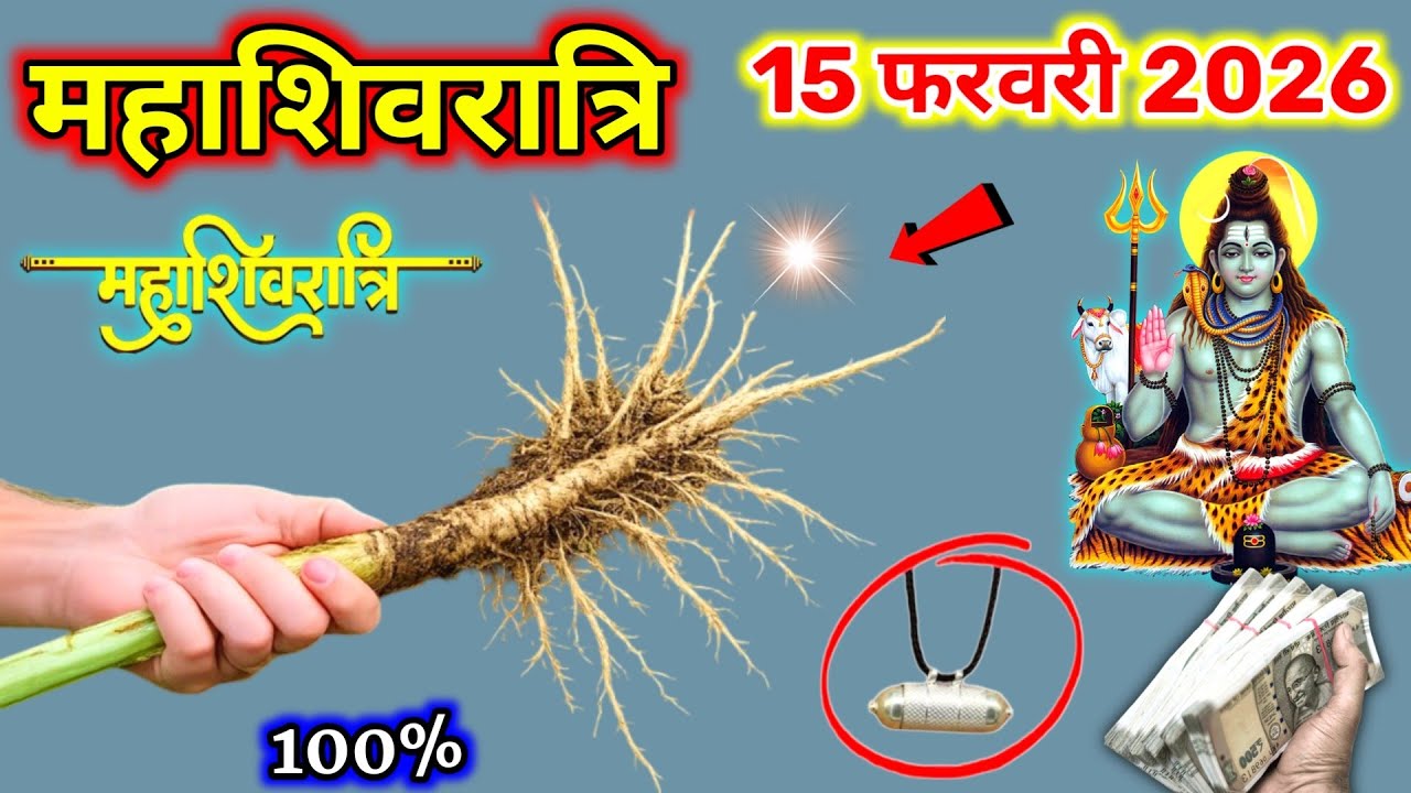 Shivratri 2026 यह जड़ महाशिवरात्रि पर ले आना भगवान शिव ने मां पार्वती को बताया था, जमकर आएगा पैसा//