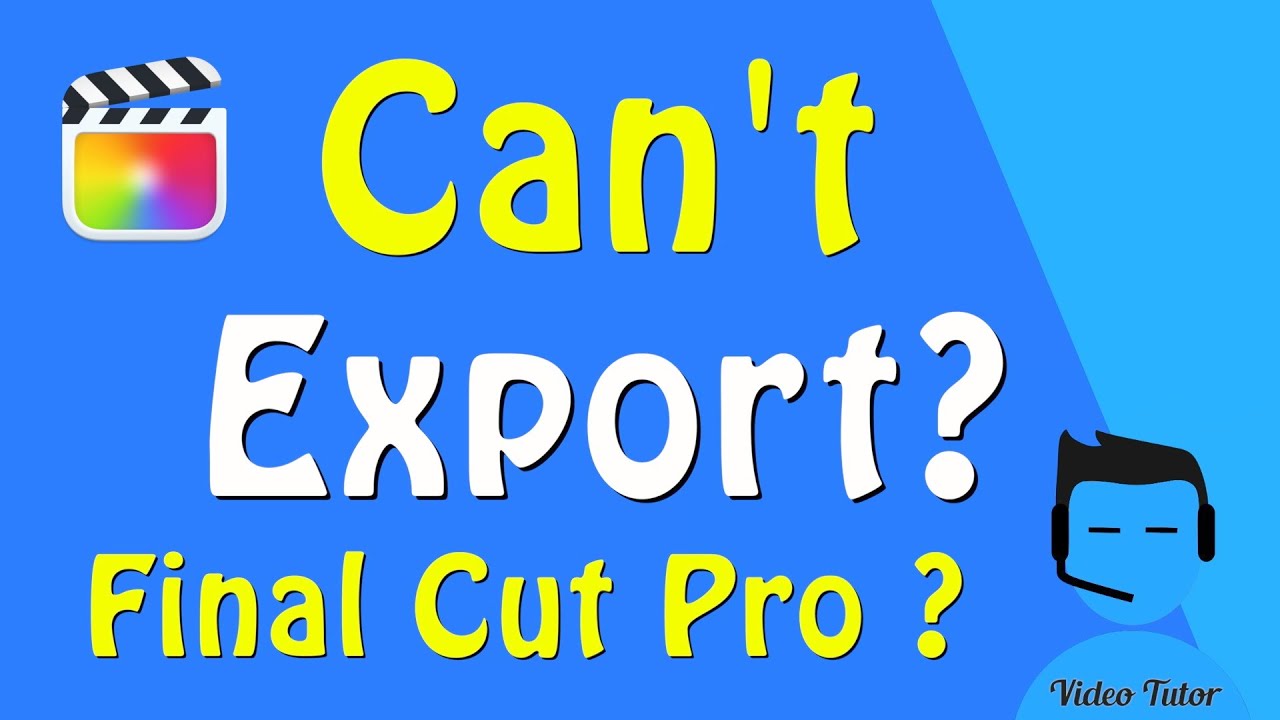 Не удаётся экспортировать из Final Cut Pro?