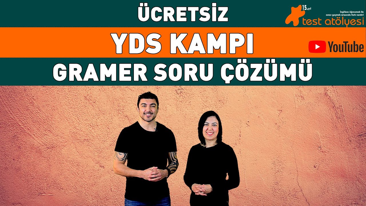 Ücretsiz YDS Kampı 2024 - Video 1 -  Gramer Soru Çözümü