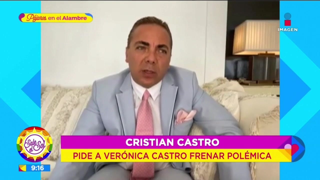 ¡Cristian Castro responde a las declaraciones de Yolanda Andrade de lo golpes a Verónica!