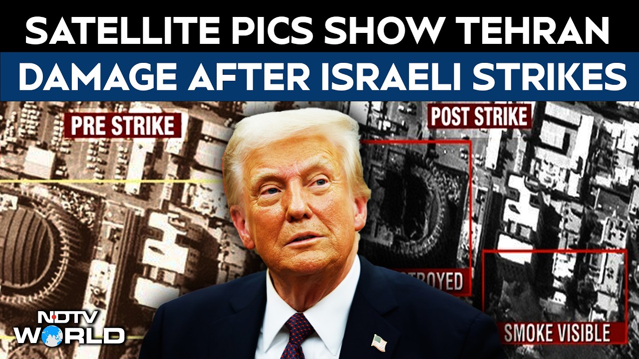 US Iran Attack | Presidential Palace, Iran Guards HQ Hit: Satellite Pics Show Tehran Damage