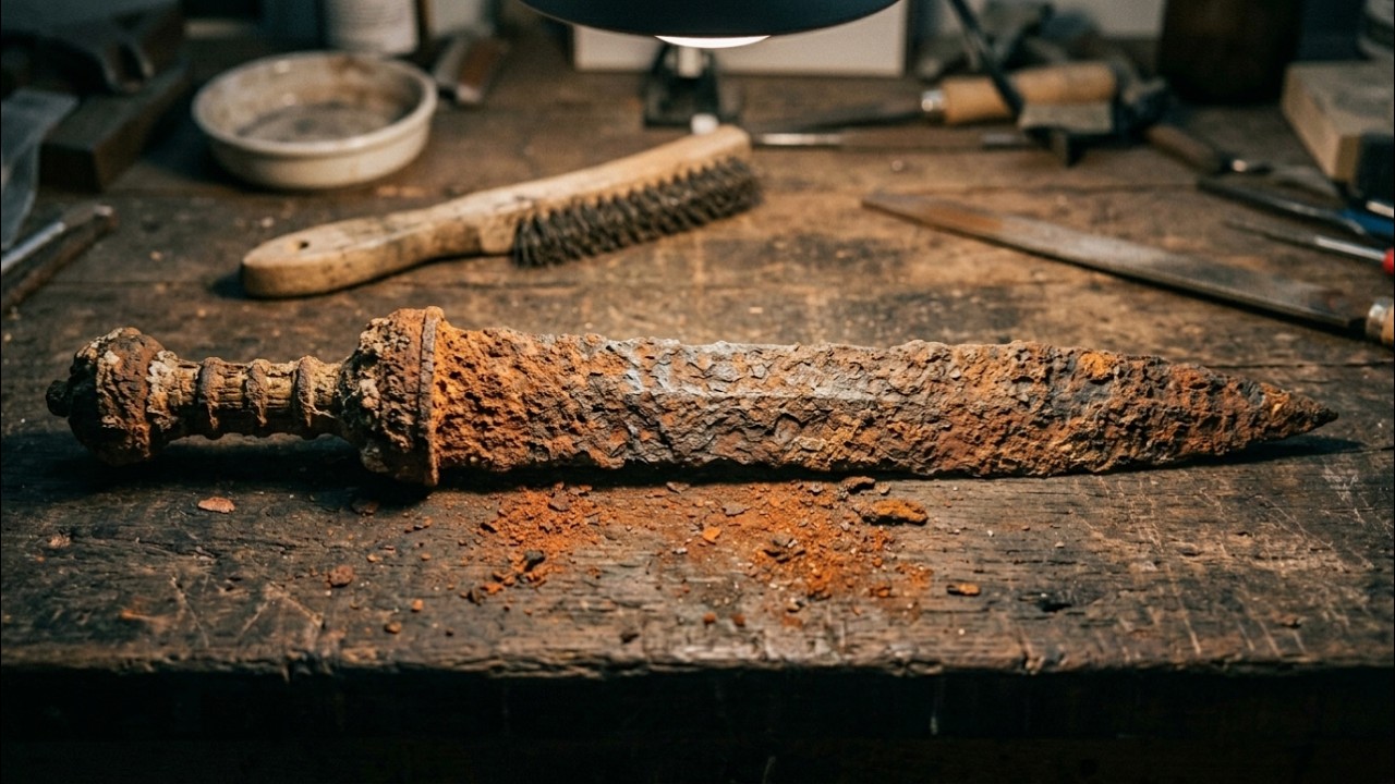 Cleopatra's Royal Guard Gladius Abandoned at the Battle of Actium in 31 BC — Full Restoration