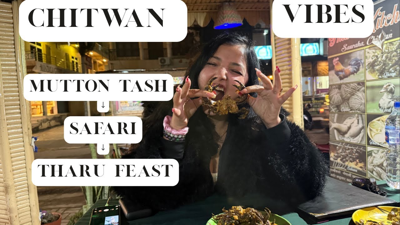 EP 34 | Mutton Tash Breakfast | Chitwan National Park Safari | Tharu Food Delights |