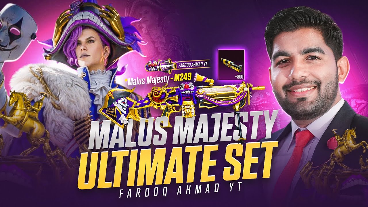 Malus Majesty Ultimate Set | Maxing M249 | 🔥 PUBG MOBILE 🔥