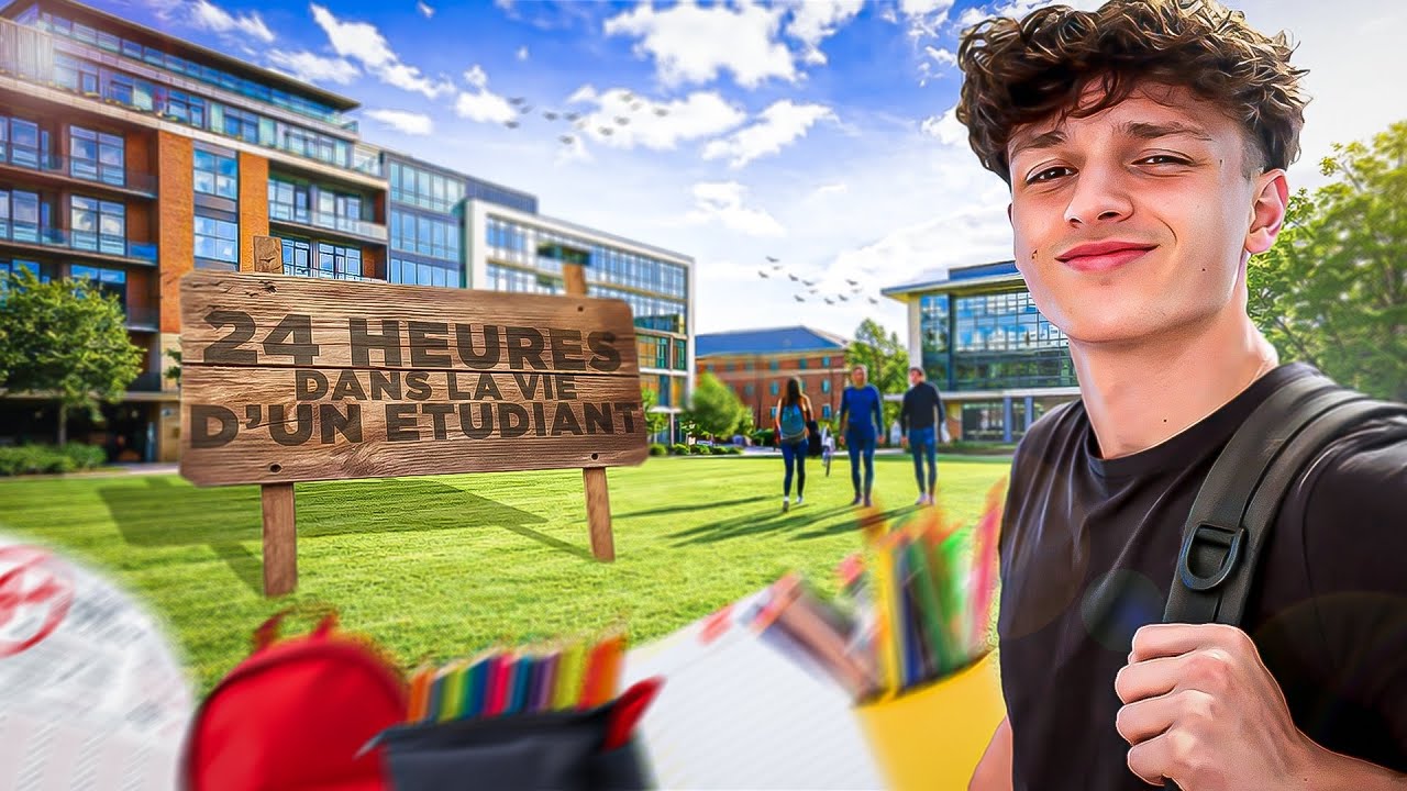 24H DANS LA VIE D’UN ÉTUDIANT ! 