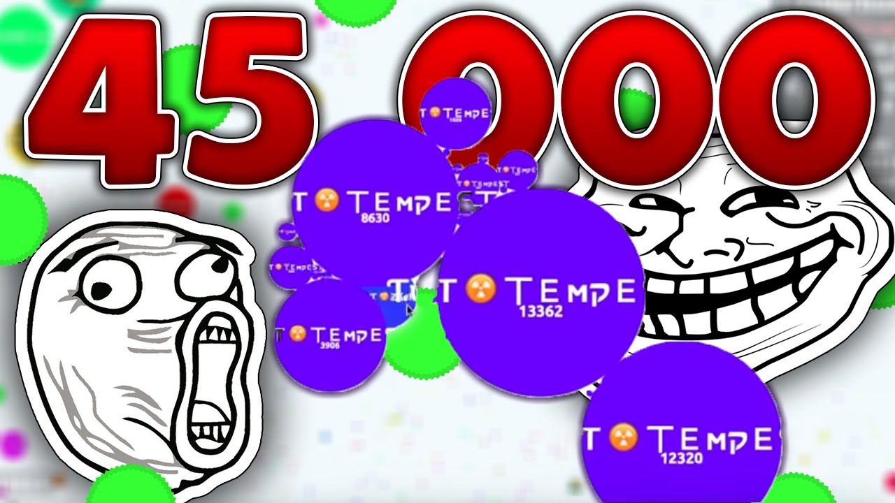 45.000 Mass Highscore // Insane TYT Clan Agario Gameplay